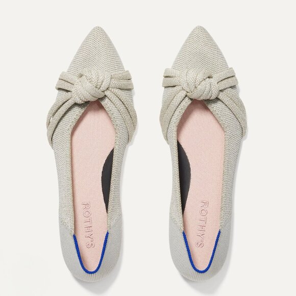 Rothy's Shoes - Rothy's The Knot Point II Diamond Metallic Brand New Size 11.5 Machine Washable